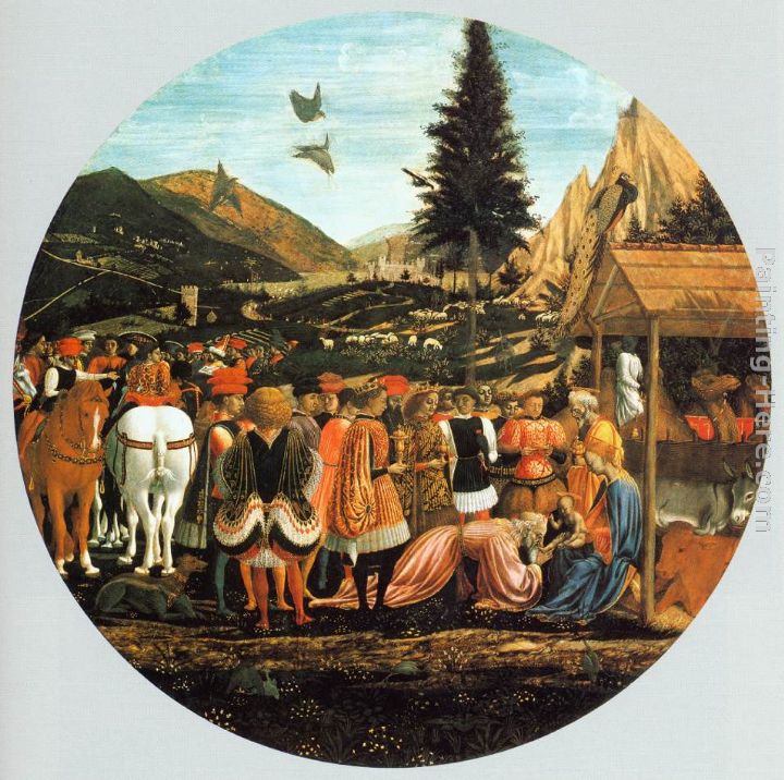 Adoration of the Magi painting - Domenico Veneziano Adoration of the Magi art painting